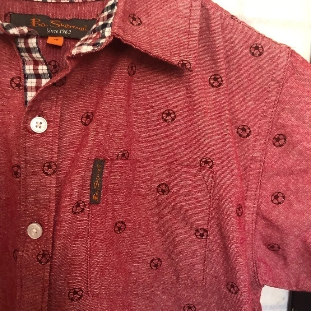Soccer Ball print Shirt Size 10